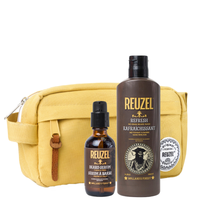 Комплект Reuzel Duo: очищающая пена и масло для бороды